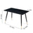 Black Modern MDF Kitchen Dining Table – Smart Home Ready