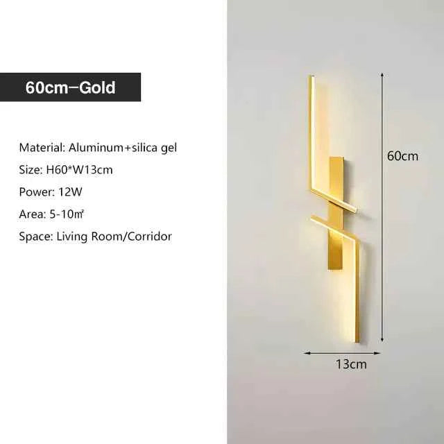 Modern Minimalist Long Wall Lamp for Bedroom & Living Room