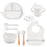 8-Piece Dinosaur Silicone Tableware Set for Kids