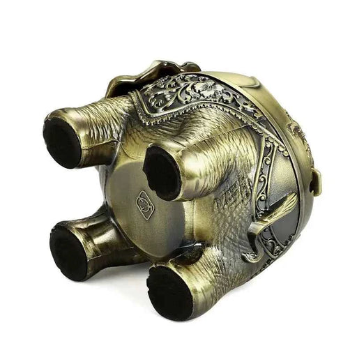 Elegant Elephant Zinc Alloy Ashtray for Home & Garden