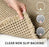 Home Fashion Waffle Bathroom Door Absorbent Carpet