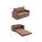 3-in-1 Convertible Futon Sofa – From Seat to Sleep in Seconds
