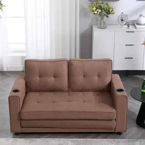 3-in-1 Convertible Futon Sofa – From Seat to Sleep in Seconds