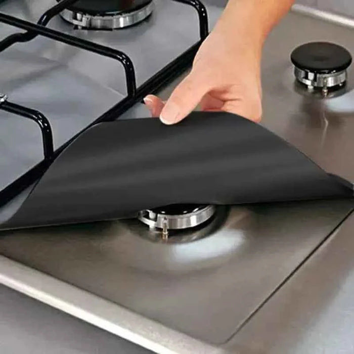 4PC Gas Stove Protector Cover – Heat-Resistant Kitchen Liners