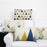 Nordic Elk Long Lumbar Pillow – Linen Back Cushion - DECORA™