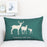 Nordic Elk Long Lumbar Pillow – Linen Back Cushion - DECORA™