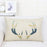 Nordic Elk Long Lumbar Pillow – Linen Back Cushion - DECORA™
