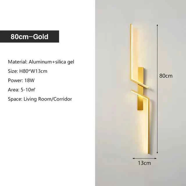 Modern Minimalist Long Wall Lamp for Bedroom & Living Room