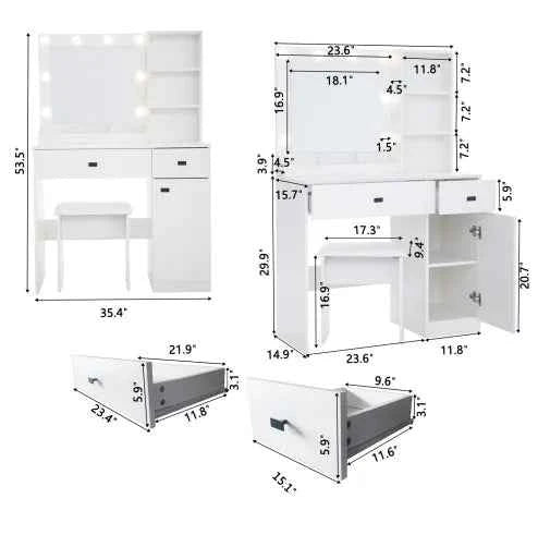 Lighted Vanity Desk – Beauty Meets Function