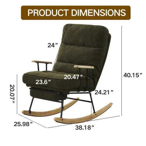 Modern Teddy Rocking Chair – Cozy, Calm, and Customizable