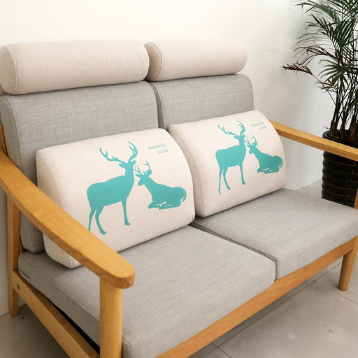 Triangular Lumbar Pillow – Sofa & Bed Back Support Cushion - DECORA™