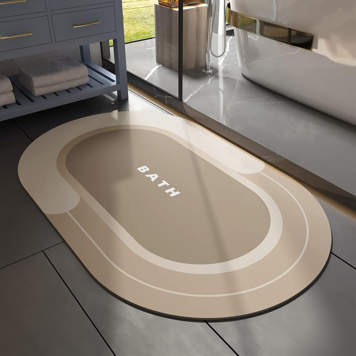 Quick-Dry Diatom Mud Bathroom Mat – Anti-Slip & Absorbent - DECORA™