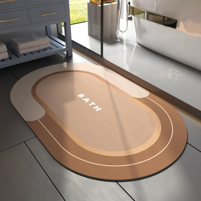 Quick-Dry Diatom Mud Bathroom Mat – Anti-Slip & Absorbent - DECORA™