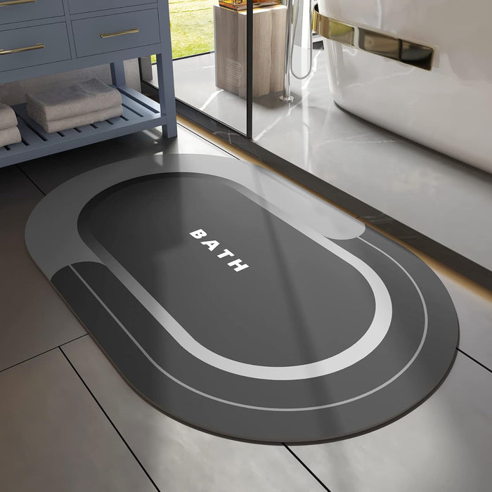 Quick-Dry Diatom Mud Bathroom Mat – Anti-Slip & Absorbent - DECORA™