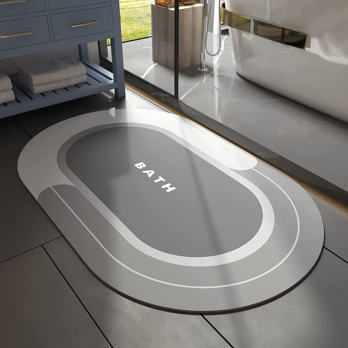 Quick-Dry Diatom Mud Bathroom Mat – Anti-Slip & Absorbent - DECORA™