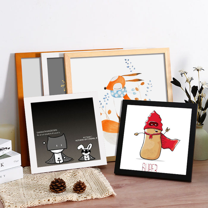 30×30 Square Wooden Photo Frame – Wall or Table Display - DECORA™