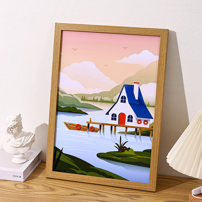 Handmade Wooden Photo Frame – A3/A4 Wall Mounted Frame - DECORA™