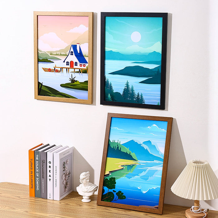 Handmade Wooden Photo Frame – A3/A4 Wall Mounted Frame - DECORA™