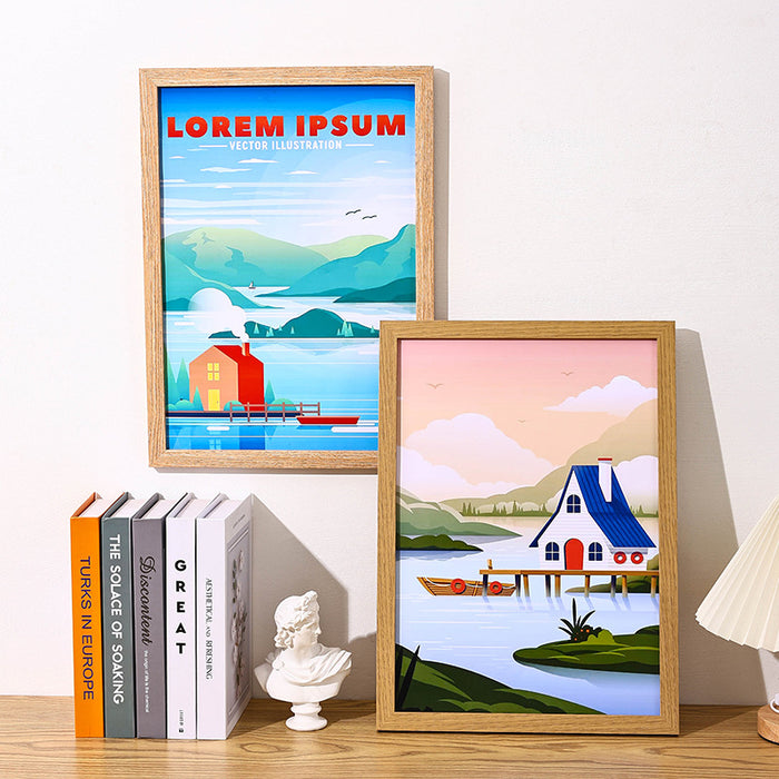 Handmade Wooden Photo Frame – A3/A4 Wall Mounted Frame - DECORA™