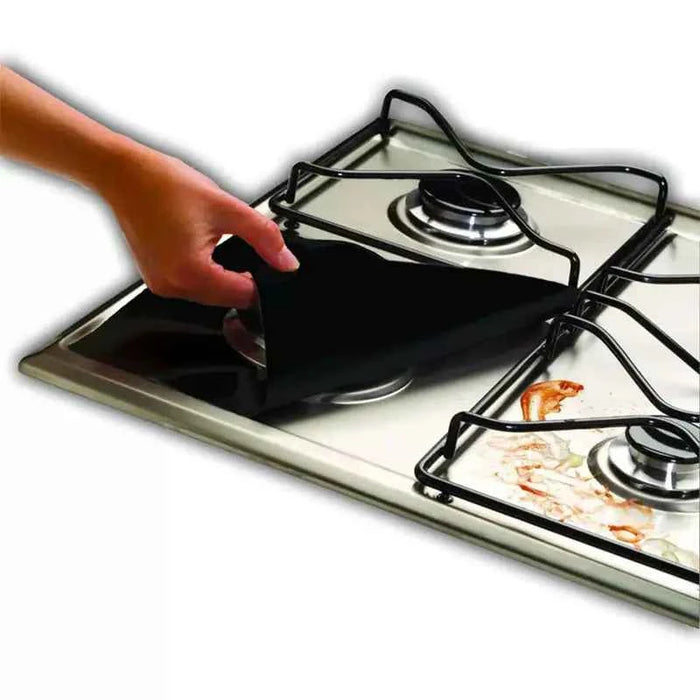 4PC Gas Stove Protector Cover – Heat-Resistant Kitchen Liners