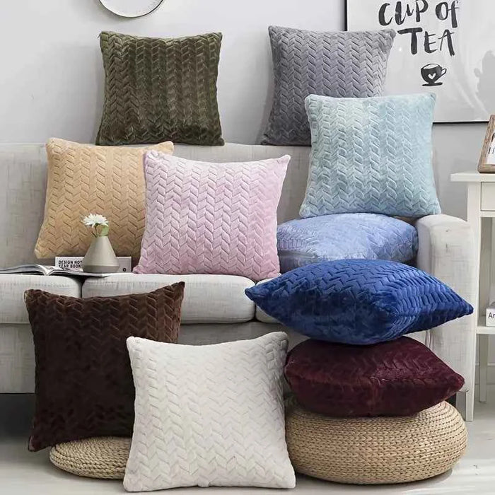 Faux Fur Decorative Throw Pillow Cover for Sofa/Car