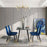 Black Modern MDF Kitchen Dining Table – Smart Home Ready