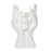 Nordic White Ceramic Body Art Vase – Modern Home Decor