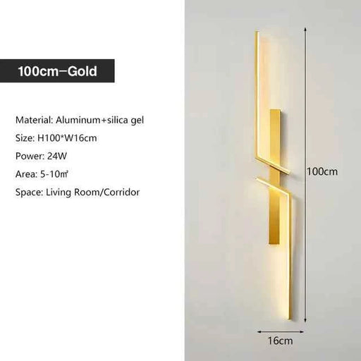 Modern Minimalist Long Wall Lamp for Bedroom & Living Room
