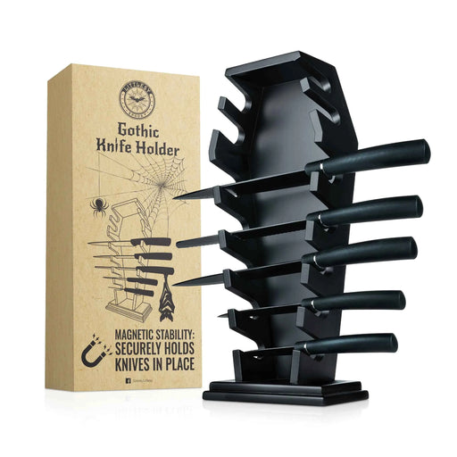 Coffin Knife Holder – Gothic Decor with Sharp Utility