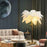 Feather Copper Floor Lamp – Elegant Modern Lighting