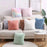 Soft Faux Fur Throw Pillow Cover for Sofa, 15.5in