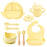 8-Piece Dinosaur Silicone Tableware Set for Kids
