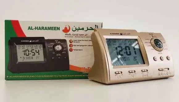 Black Azan Table Clock