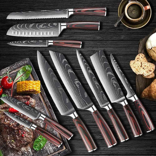 Premium Knife Set with Kitchen Accessories – 15-Piece