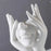 Nordic White Ceramic Body Art Vase – Modern Home Decor