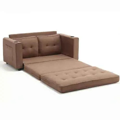 3-in-1 Convertible Futon Sofa – From Seat to Sleep in Seconds