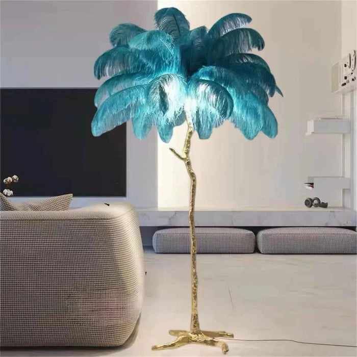 Decorative Resin Feather Floor Lamp – Elegant Lighting Accent