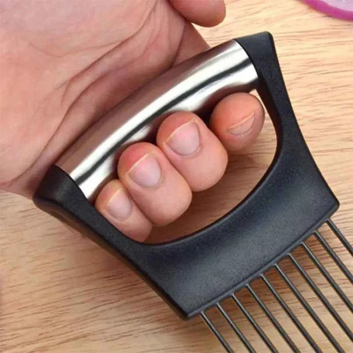 Stainless Steel Onion Slicer & Veggie Cutter Tool