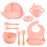 8-Piece Dinosaur Silicone Tableware Set for Kids