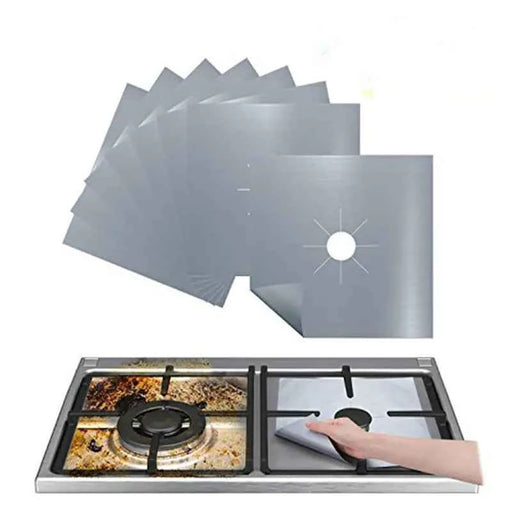 4PC Gas Stove Protector Cover – Heat-Resistant Kitchen Liners