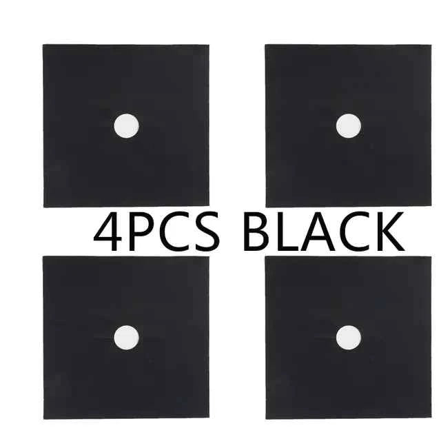 4PC Gas Stove Protector Cover – Heat-Resistant Kitchen Liners