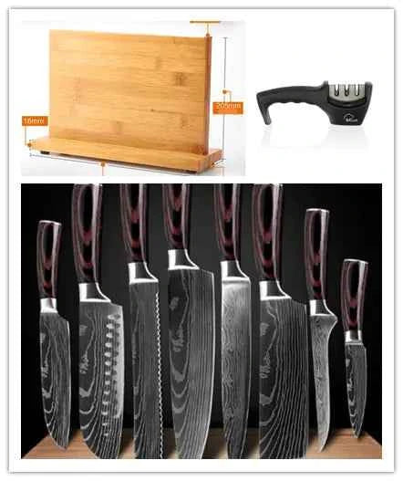 Premium Knife Set with Kitchen Accessories – 15-Piece