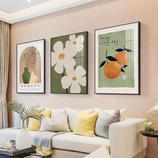 Triptych Canvas Wall Art – Modern Home Decor Accent