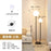 Modern Double-Head Floor Lamp – Stylish Lighting for Living Rooms