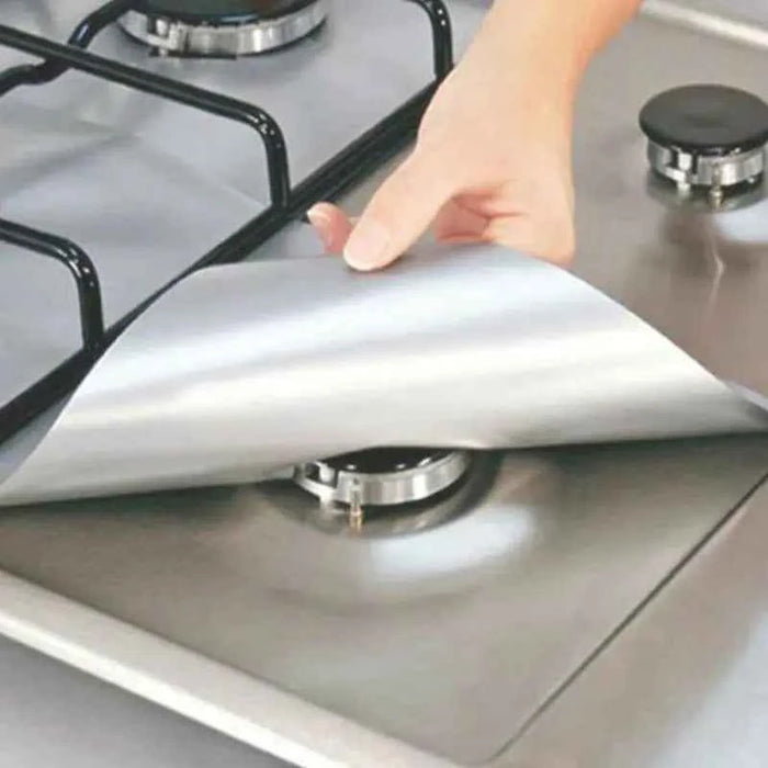 4PC Gas Stove Protector Cover – Heat-Resistant Kitchen Liners