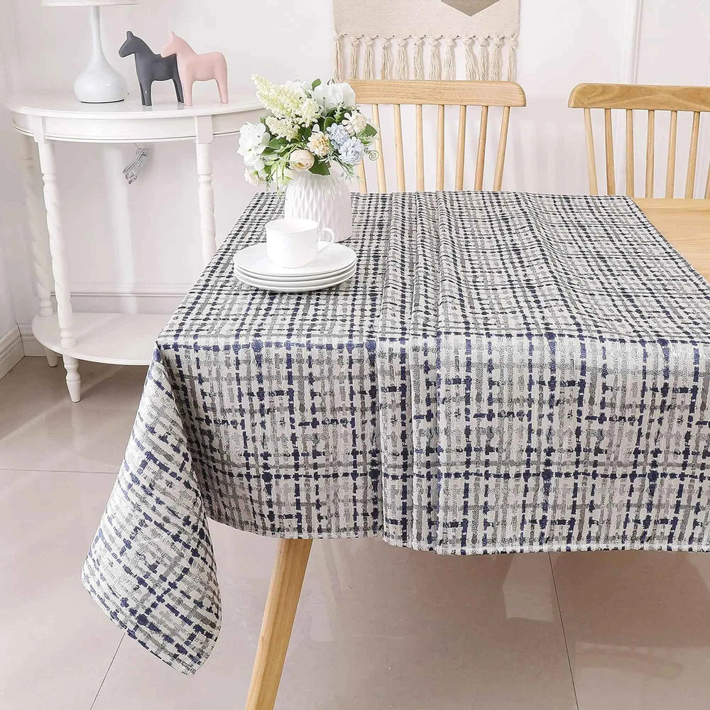 Jacquard Ocean Weave Tablecloth – Elegant & Washable