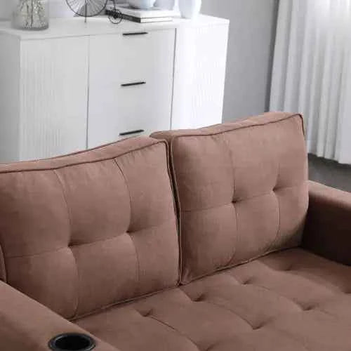 3-in-1 Convertible Futon Sofa – From Seat to Sleep in Seconds