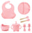 8-Piece Dinosaur Silicone Tableware Set for Kids