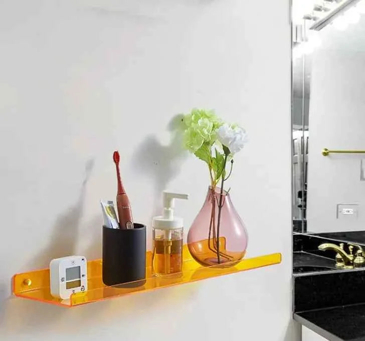 Wall-Mounted Color Storage Shelf