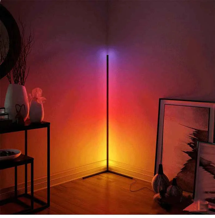 Nordic RGB Corner Floor Lamp – Modern & Simple Lighting